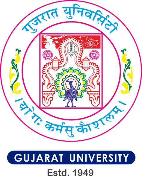gujarat university logo png